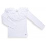 Кофта дитяча Breeze з шифоновими рюшами (9270-140G-white)