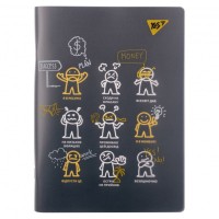 Зошит Yes А5 "Не ускладнюй!" пластикова обкладинка 70 аркушів, клітинка (681848)