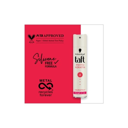 Лак для волосся Taft Phyto Keratin 4 250 мл (9000100336376)