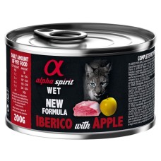 Консерви для котів Alpha Spirit Iberian Pork With Yellow Apple for Adult Cat 200 г (8436586311254)