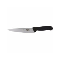 Кухонний ніж Victorinox Fibrox Carving 19 см Serrated Black (5.2033.19)