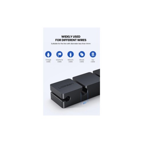 Тримач для кабелю Ugreen LP208 Cable Holder Clips Black (70585)
