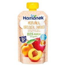 Дитяче пюре Hamanek із яблук, абрикосів та персиків 100 г (1215912)