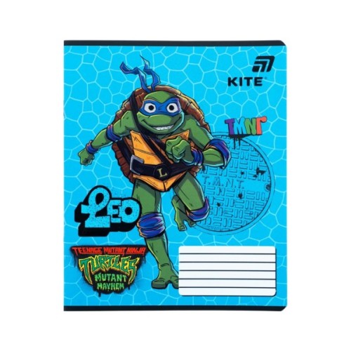 Зошит Kite Ninjia Turtles, 12 аркушів, лінія (NT26-234)