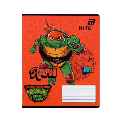 Зошит Kite Ninjia Turtles, 12 аркушів, лінія (NT26-234)