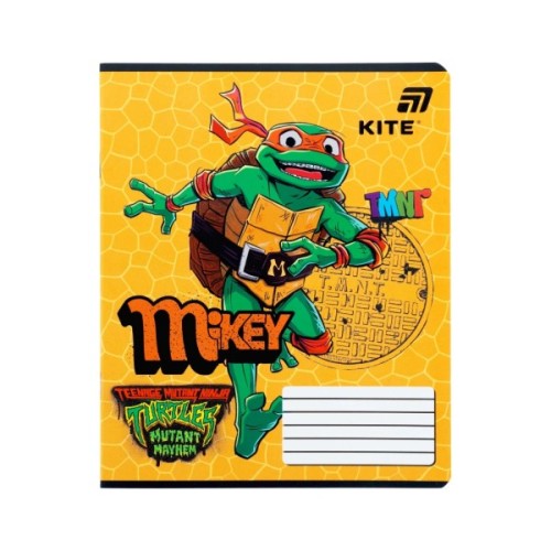 Зошит Kite Ninjia Turtles, 12 аркушів, лінія (NT26-234)