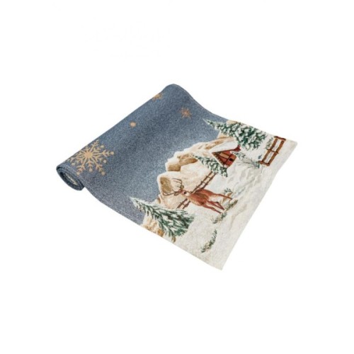 Доріжка на стіл Прованс гобеленова Блакитне сяйво 40х140 см (4823093450165)