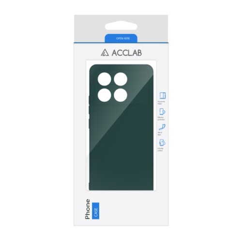 Чохол до мобільного телефона ACCLAB Silicone Poco X6 Pro Dark Green (1283126602221)