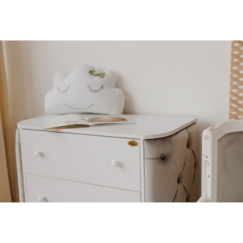 Комод-пеленатор Angelo Luna сірий (велюр) 90х51х90 (30006)