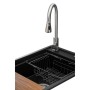 Мийка кухонна GRANADO Basic Estella black (+ змішувач Campo LUX inox + дозатор Redondo inox + кошик + (ksg0101)