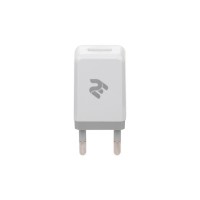 Зарядний пристрій 2E USB Wall Charger USB:DC5V/2.1A, white (2E-WC1USB2.1A-W)