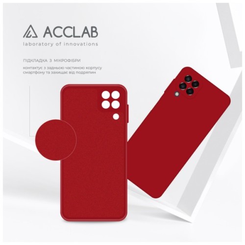 Чохол до мобільного телефона ACCLAB SoftShell Samsung Galaxy A22 LTE (4G) Red (1283126557316)