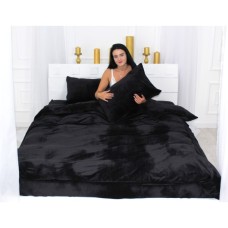 Постільна білизна MirSon Велюр Winter Frost 28-0007 Black Velvet King Size (2200004000381)