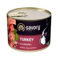 Консерви для собак Savory Dog Gourmand індичка 200 г (4820232630501)