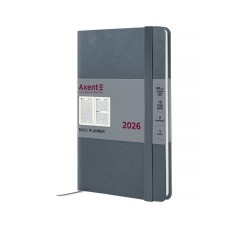 Тижневик Axent датований 2026 Partner Strong, 145х210, сірий (8819-26-62-A)
