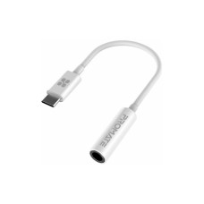 Перехідник USB-C to 3.5mm F 0.2m white Promate (auxlink-c.white)