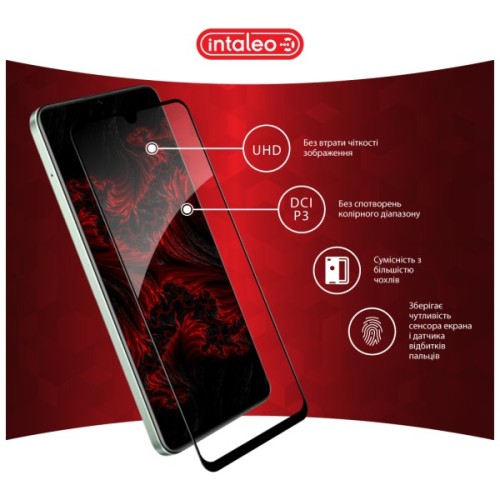 Скло захисне Intaleo Full Glue Realme C63 Black (1283126594977)