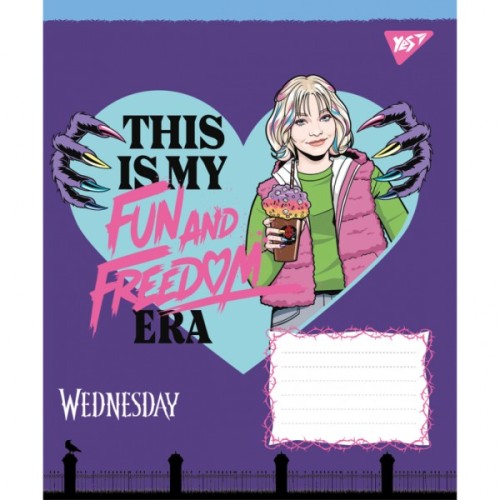 Зошит Yes Wednesday Школа Загадок А5 48 аркушів клітинка (768266)