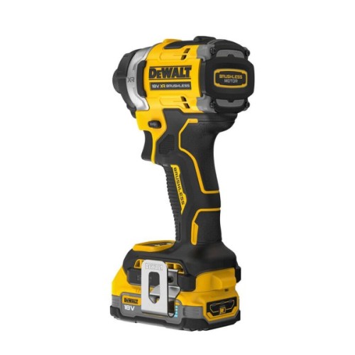 Шуруповерт DeWALT 18 В XR Li-lon PowerStack, безщітковий, 282 Нм, TSTAK, 2x1.7Ah (DCF860E2T)