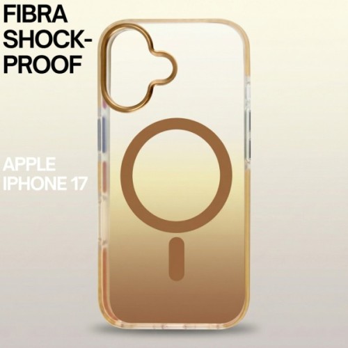 Чохол до мобільного телефона BeCover FIBRA Shock-Proof MagSafe Apple iPhone 17 Gold (715444)