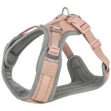 Шлея для собак Trixie Premium FlexMesh м'яка нейлон S-M 48-69 cм/20 мм пудрова (4011905674698)