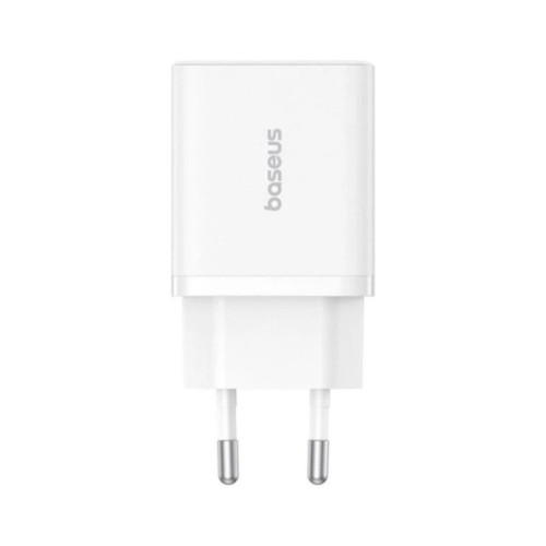 Зарядний пристрій Baseus 1xUSB-C PD30W + 1xUSB QC3.0 white (P10111404213-00)