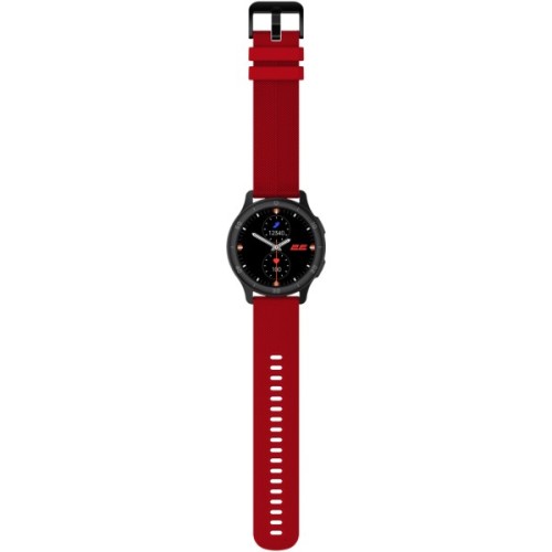 Смарт-годинник 2E Motion GT2 47mm Black-red + ремінець зелений (2E-CWW21BKRD-WS)