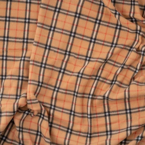 Плед Ardesto Fleece 100% поліестер, клітинка, бежевий 130х160 см (ART0722PB)