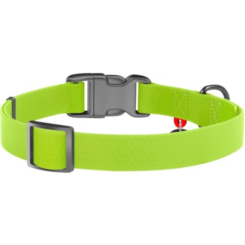 Нашийник для тварин WAUDOG Waterproof з QR паспортом Ш 20 мм Д 28-40 см салатовий (27455)