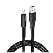 Дата кабель USB 2.0 AM to USB-C 1.0m zinc alloy + led black ColorWay (CW-CBUC035-BK)
