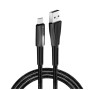 Дата кабель USB 2.0 AM to USB-C 1.0m zinc alloy + led black ColorWay (CW-CBUC035-BK)
