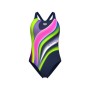 Купальник Arena Water Fluids Swimsuit Swim Pro 008837-570 Темно-синій/Рожевий/Салатовий 38 (3468337533283)