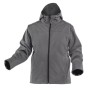 Куртка робоча Hoegert INN HT5K254-2XL з капюшоном SoftShell 94% поліестер/6% еластан графіт, 2XL (56) (HT5K254-2XL)
