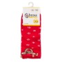 Шкарпетки дитячі Bross новорічні з оленем (21248-12-18-red)