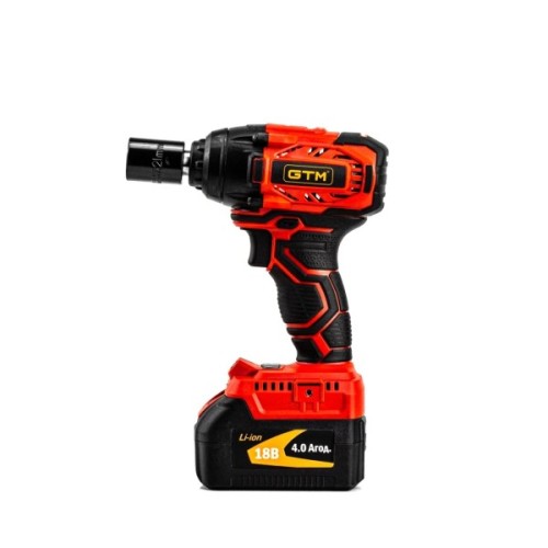 Гайковерт GTM IWC18/320BL, 18В, 320Нм, 1/2", 2x4Ah, кейс (IWC18/320BL)