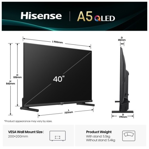 Телевізор Hisense 40A5Q