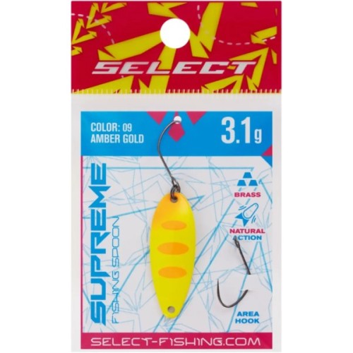 Блешня Select Supreme 3.1g 34mm 09 Amber Gold (1870.80.72)