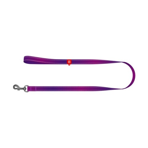 Повідець для собак WAUDOG Nylon Mono світловідбивний M 20 мм, 200 см, фіолетовий (46379)