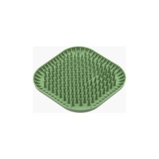 Універсальний посуд для тварин Fiboo Fiboowl Spiky килимок для злизування ласощів та їжі, 19х19 см зелений (FIB0235)
