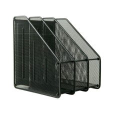 Лоток для паперів Axent вертикальний 3-в-1, металевий, чорний (2128-01-A)