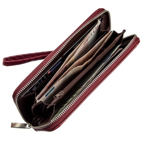 Гаманець Kivi З екошкіри Бордовий (19035)