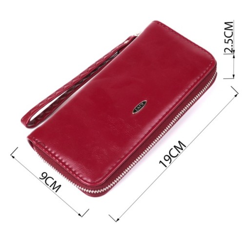 Гаманець Kivi З екошкіри Бордовий (19035)