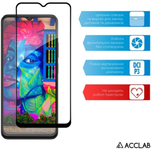 Скло захисне ACCLAB Full Glue Oppo A38 5G Black (1283126582462)