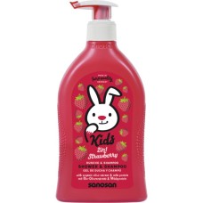 Дитячий шампунь Sanosan Kids з ароматом полуниці 400 мл (4003583212880)