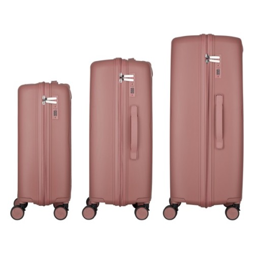 Набір валіз 2E M7979 (L+M+S) рожево-золотий (2E-PP-M7979-SET3-RG)