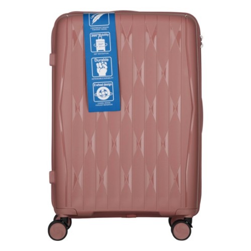 Набір валіз 2E M7979 (L+M+S) рожево-золотий (2E-PP-M7979-SET3-RG)