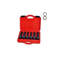 Набір торцевих головок Toptul довгих ударних 3/4" E18, E20, E22, E24, 17мм, (JGAI0602)