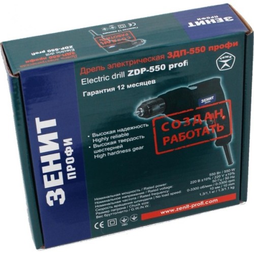 Дриль Зеніт ЗДП-550 профи (840539)