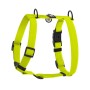 Шлея для собак WAUDOG Magnet анатомічна Н-подібна з QR-паспортом, магнітна пряжка-фастекс М лимонна (262326)
