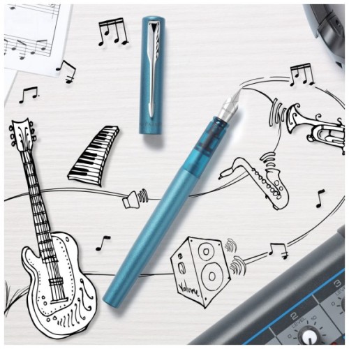 Ручка пір'яна Parker VECTOR 17 XL Metallic Teal CT  FP M (06 212)